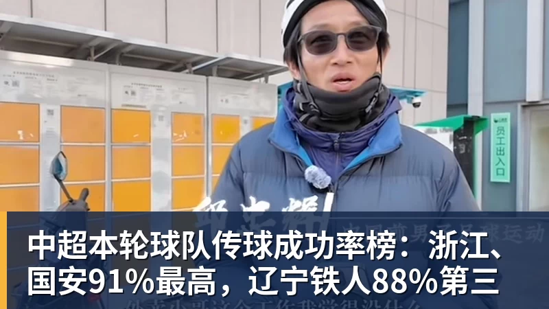 篮球下注中超本轮球队传球成功率榜：浙江、国安91%最高，辽宁铁人88%第三